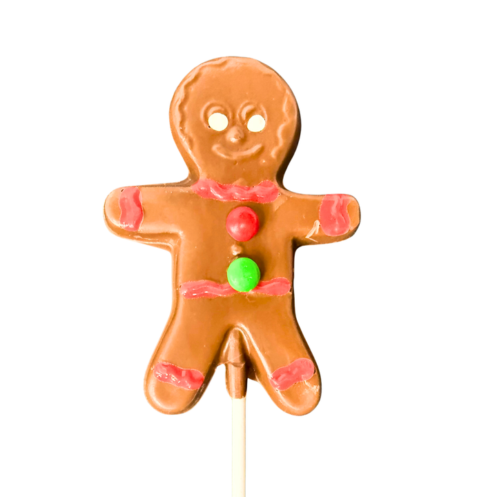 Gingerbread man chocolate pop by Dolce Confections