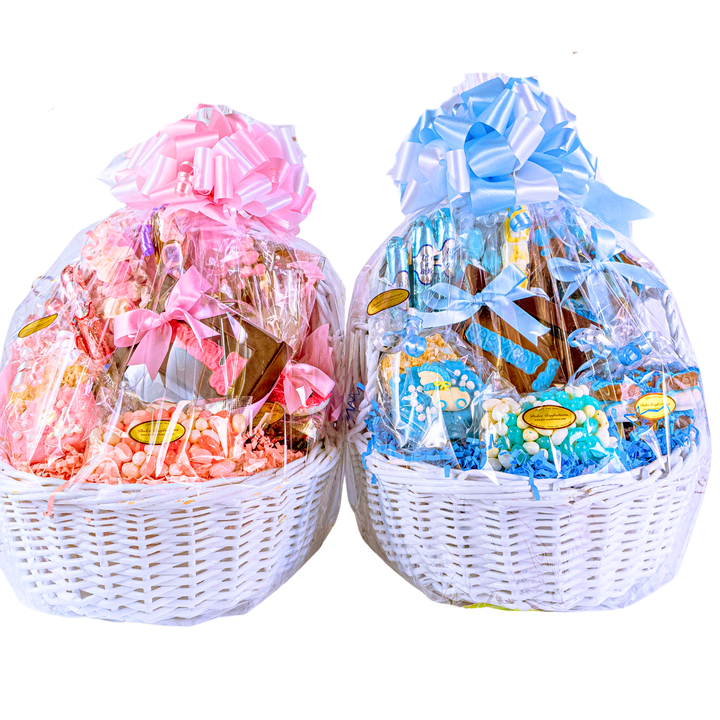 Baby Gift Wicker Baskets — Welcome Little One