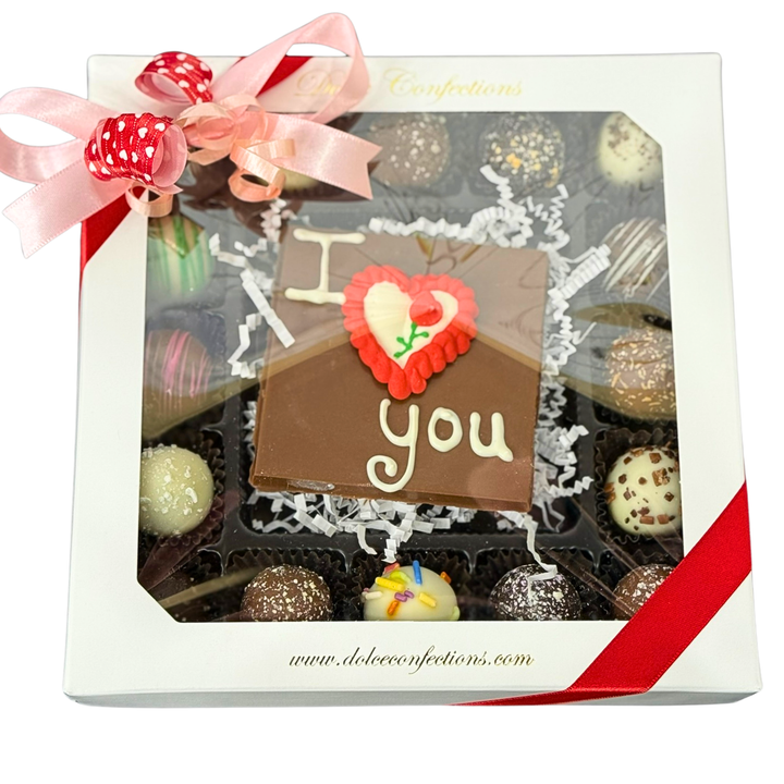 chocolate gift with wording for romantic occasions
