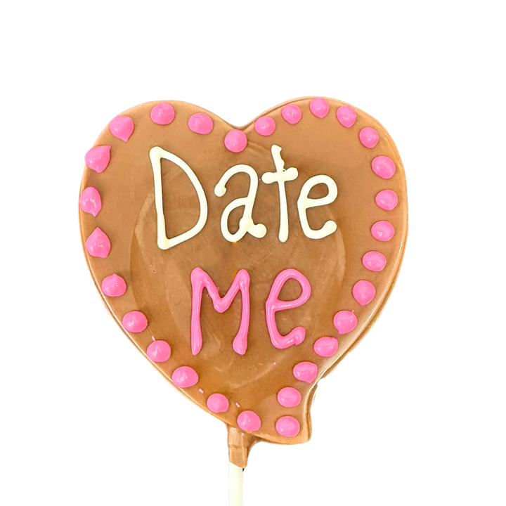 Chocolate heart pops for Valentine gifts and party favors