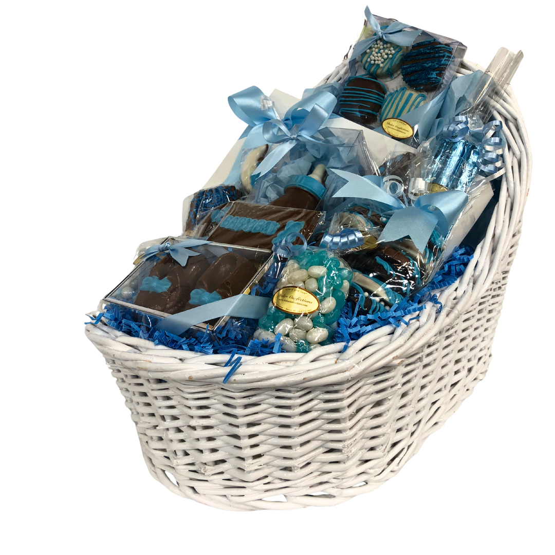 Baby Gift Wicker Baskets — Welcome Little One