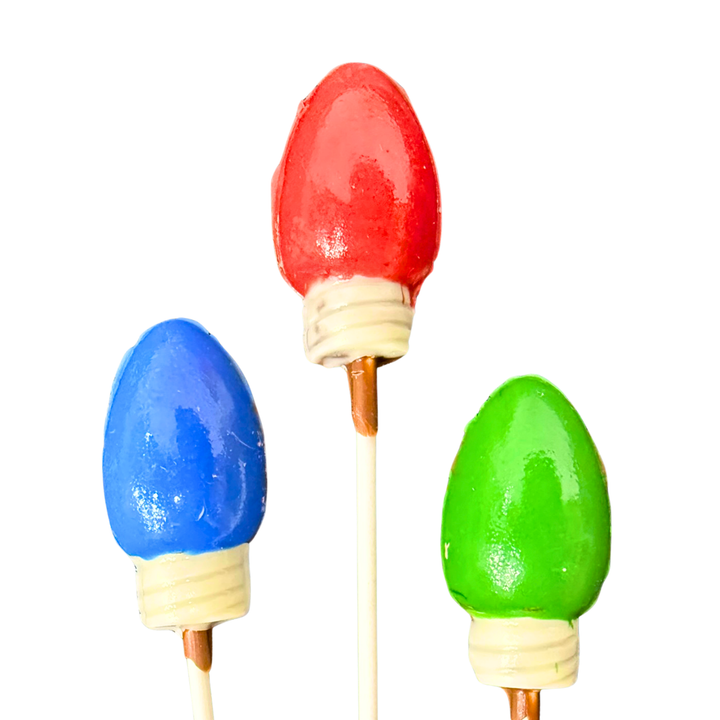 Christmas light chocolate pop by Dolce Confections