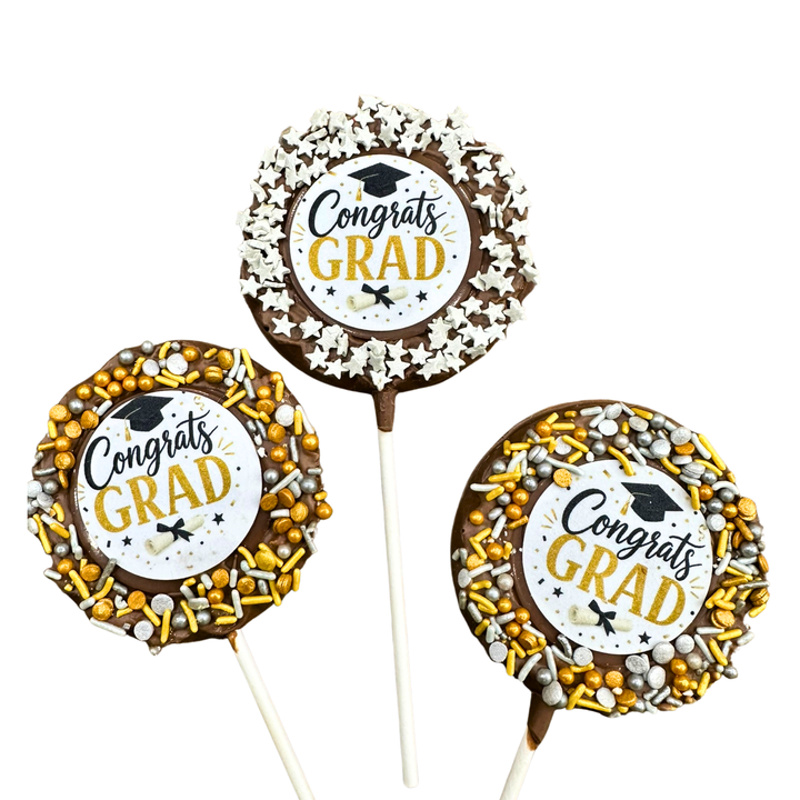 Graduation Chocolate Pops – 6 Pack
