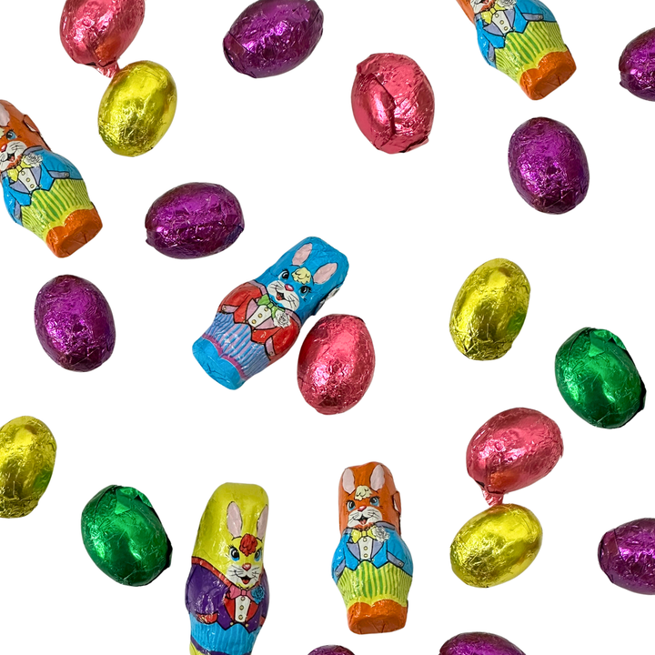 Assorted Foil Wrapped Easter Eggs & Chocolate Bunnies