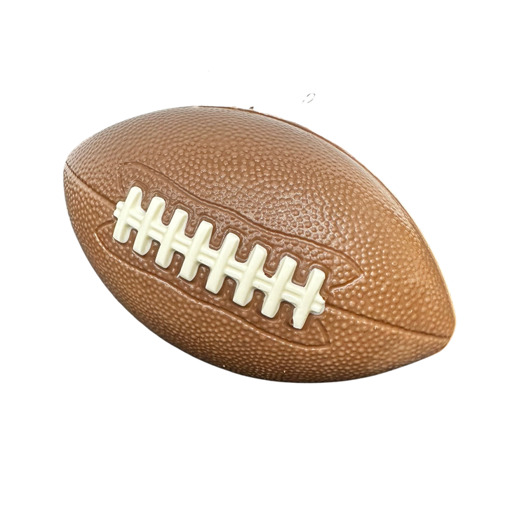 Handcrafted chocolate footballs for Super Bowl party treats
