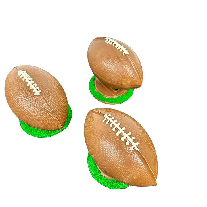 Milk chocolate footballs for football fans and watch parties
