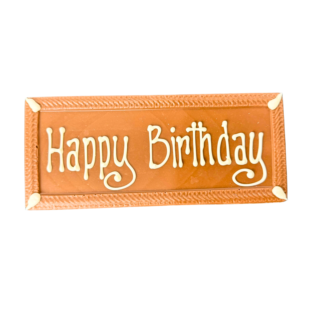 Chocolate Bar in Milk For Every Birthday by Dolce confecftions