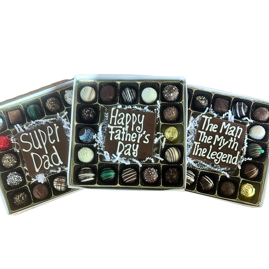 Father's Day Message Chocolate Box – 16 Piece Assorted Chocolates