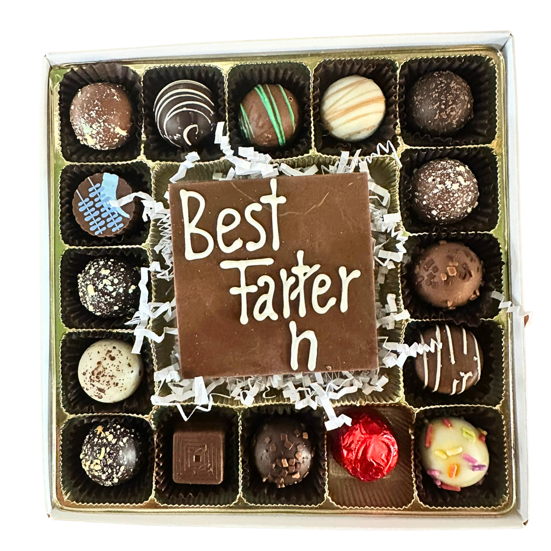 Father's Day Message Chocolate Box – 16 Piece Assorted Chocolates