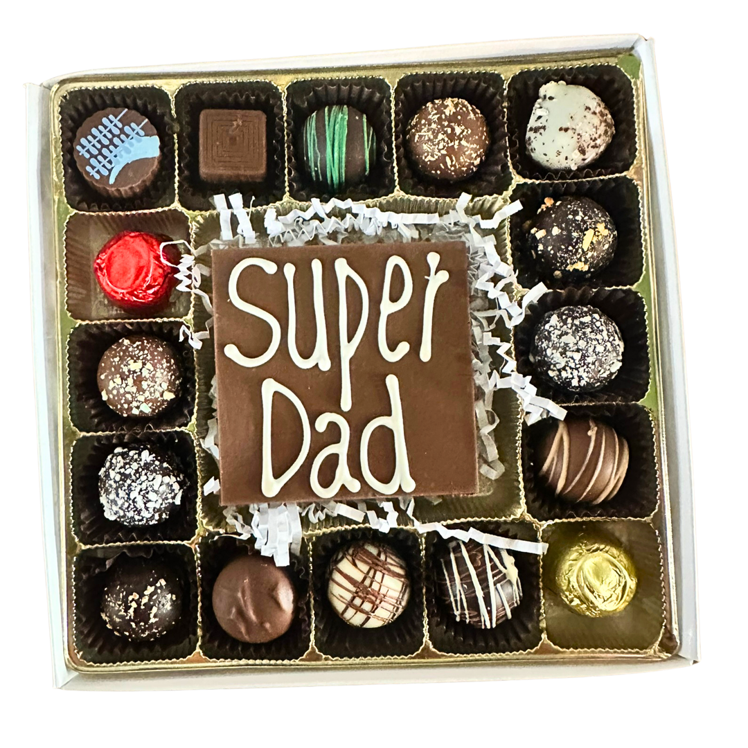 Father's Day Message Chocolate Box – 16 Piece Assorted Chocolates