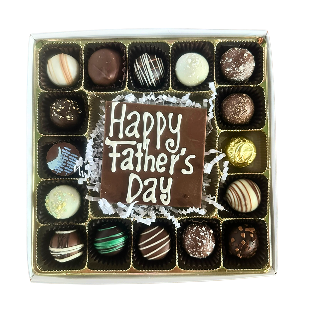 Father's Day Message Chocolate Box – 16 Piece Assorted Chocolates