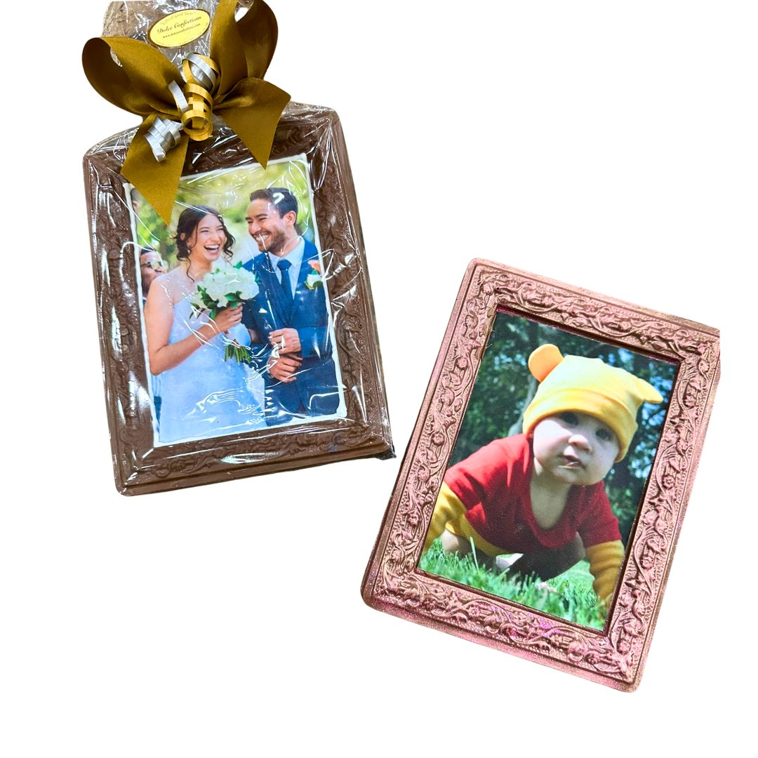 Custom Chocolate Picture Frame with Edible Photo