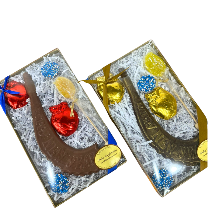 Handcrafted Chocolate Shofar Gift Box for Rosh Hashanah
