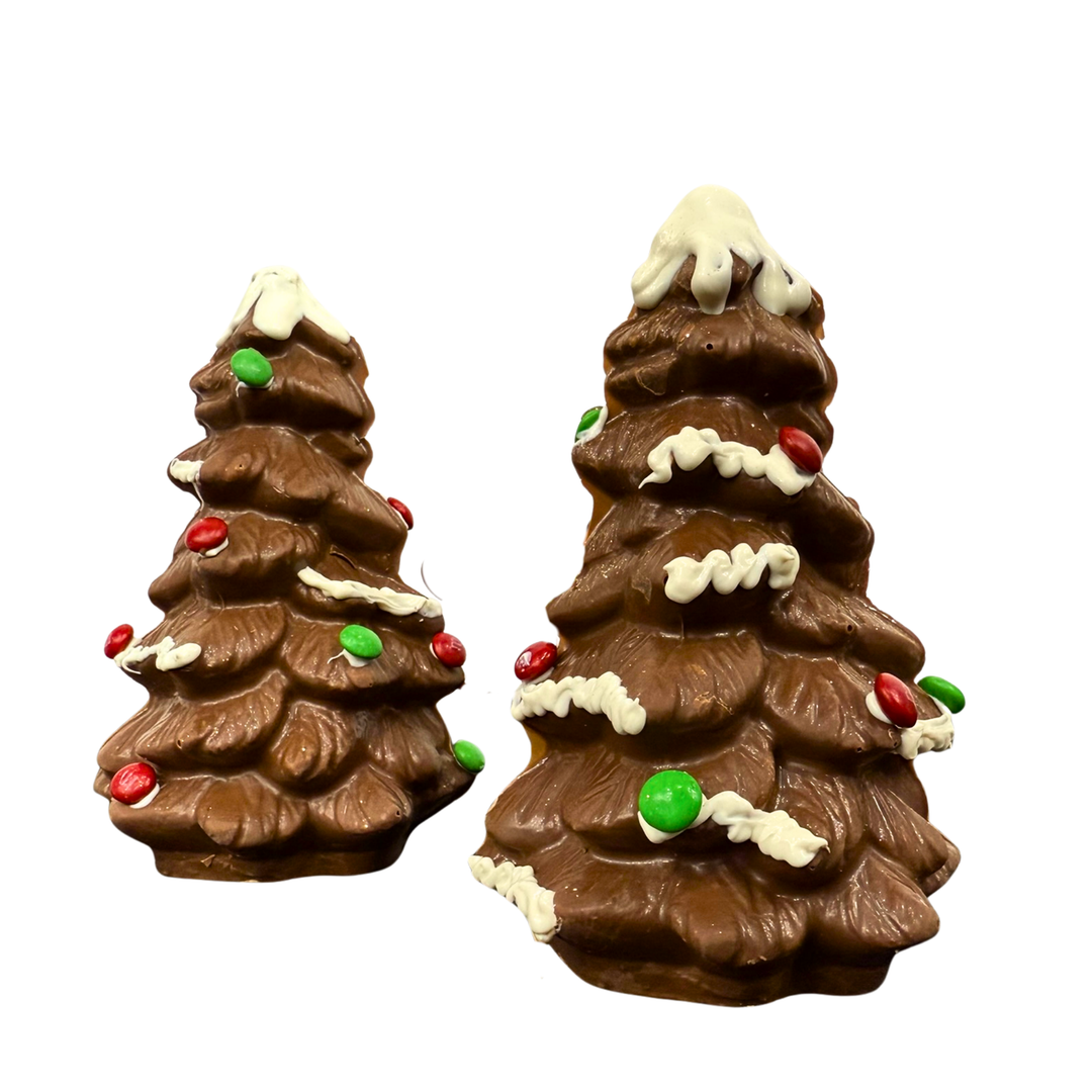 Belgian chocolate Christmas tree holiday gift with assorted toppings Dolce Confections