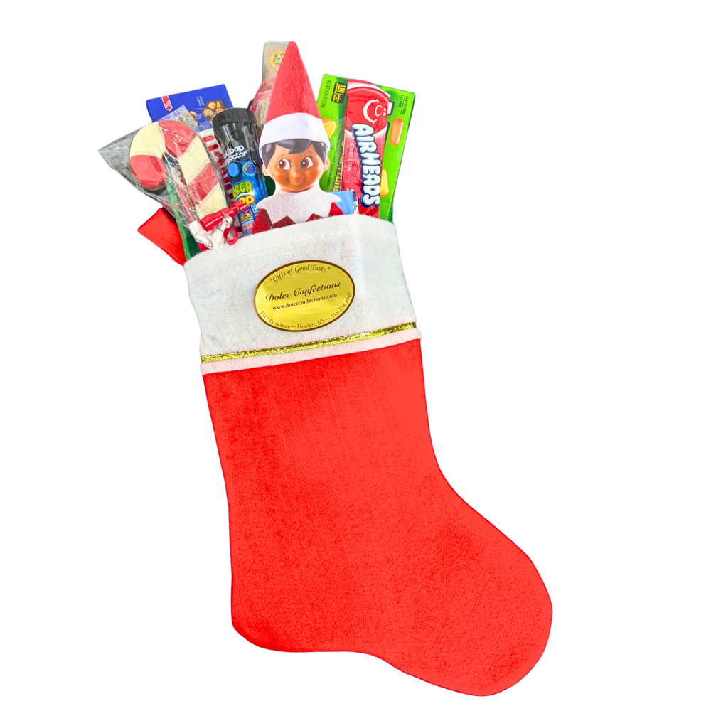 Kids holiday candy stocking gift assorted treats Dolce Confections Long Island