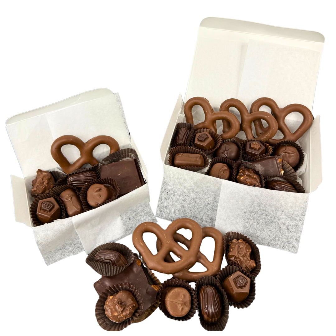 Box filled with assorted Sugar Free Chocolate