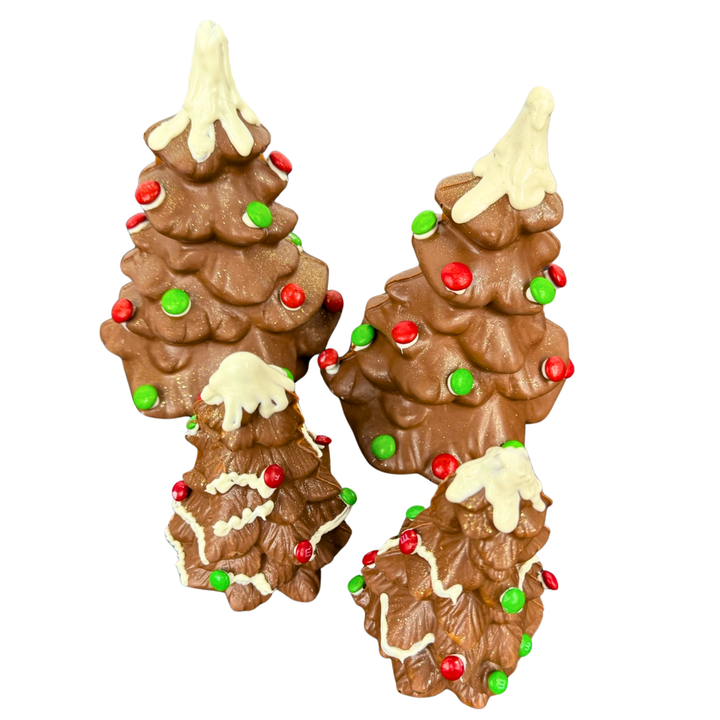 Chocolate Christmas tree handcrafted with assorted Belgian chocolates Dolce Confections Hewlett NY