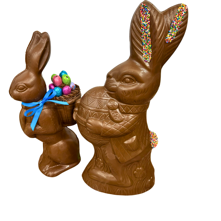 Large Chocolate Easter Bunny with Egg