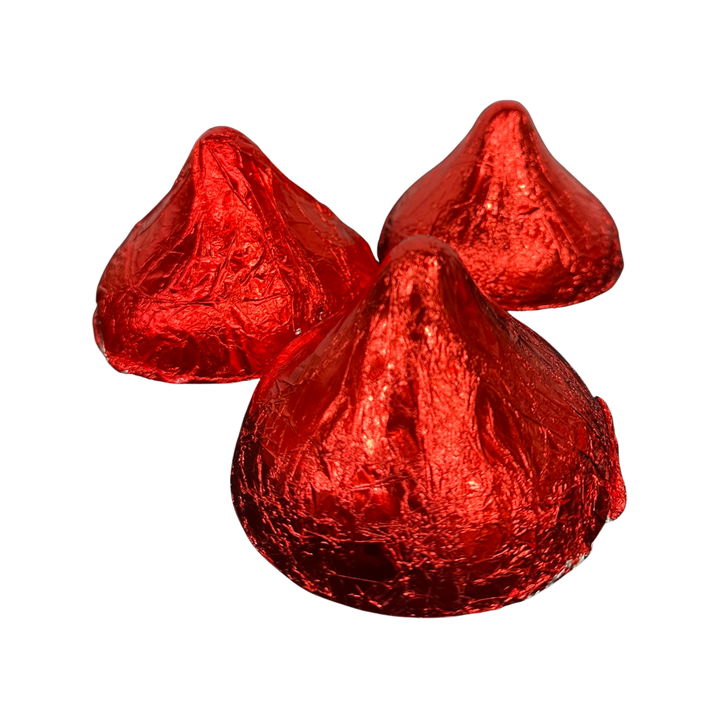 Homemade Hershey style chocolate kisses made from premium milk chocolate
